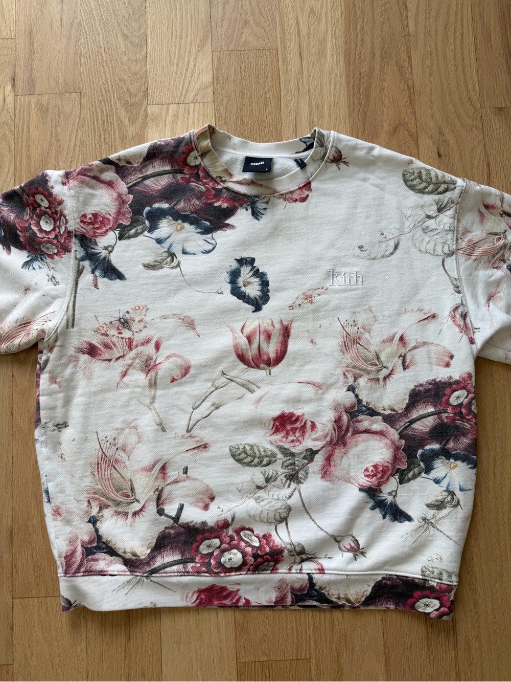 Kith Floral Crewneck Sweatshirt in Cream